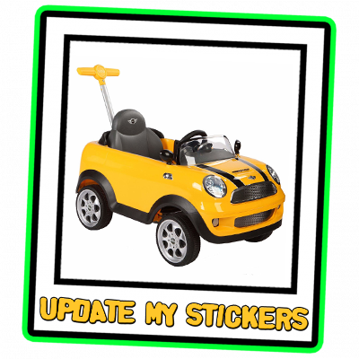 Sticker autocollant auto voiture Mini cooper A263 - Stickers Muraux Enfant
